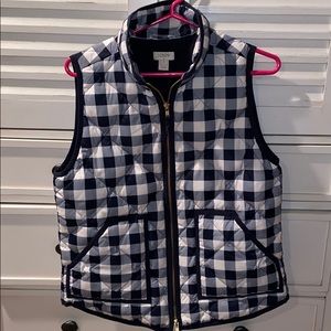 J.Crew Gingham Vest NWOT